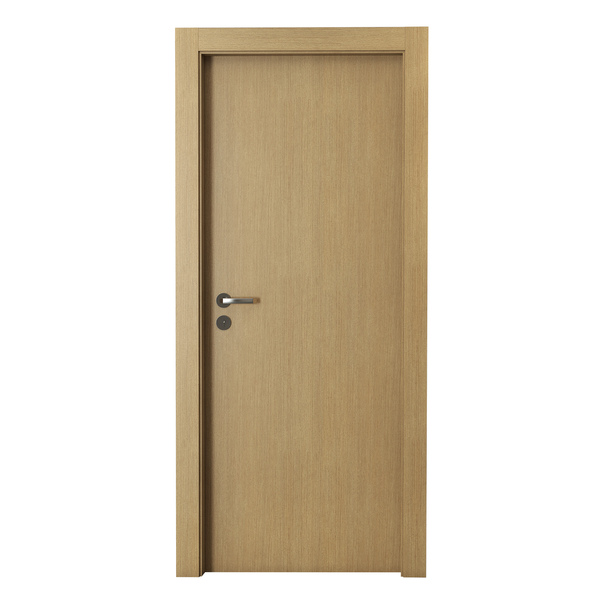 Porta Montada Freijó 210x60cm Direito Concrem Wood