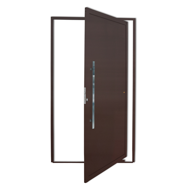 Porta Montada Pivotante com Puxador Alumínio 210x120cm Esquerdo Brimak