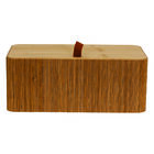 Porta Objeto C/Tampa Bambu 20X10X6