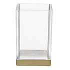 Porta Objeto Clarity Dourado Interdesign