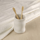 Porta Objeto de Banheiro de Cerâmica Branco Oikos