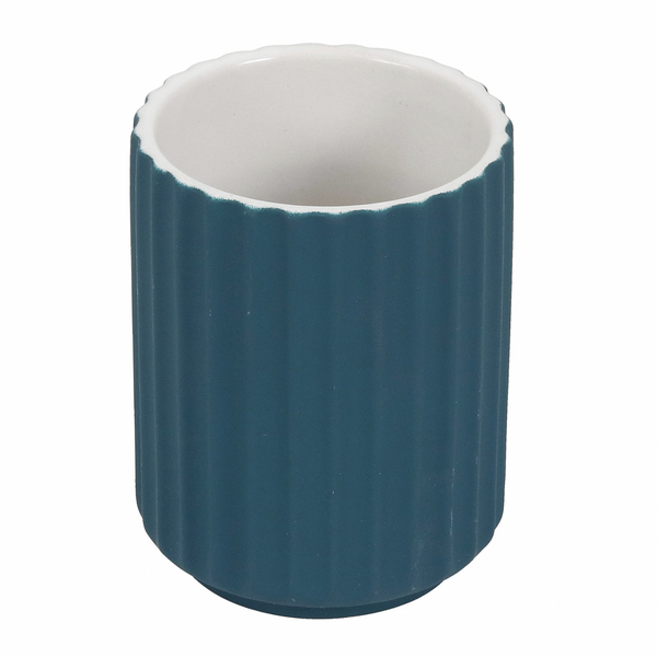 Porta Objeto de Banheiro de Cerâmica Verde Sálvia Oikos