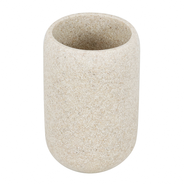 Porta Objeto de Banheiro de Resina Off White Oikos