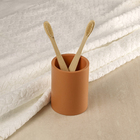 Porta Objeto de Banheiro de Resina Terracota Oikos