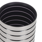 Porta Objeto de Banheiro Plástico Redondo Prata Street Sensea