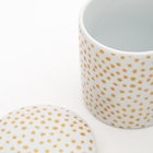 Porta objeto Zôdio poá dourado