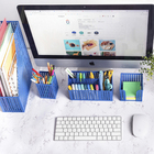 Porta Objetos de Parede Metal Azul Oikos