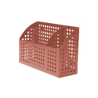 Porta Objetos de Parede Metal Laranja Oikos