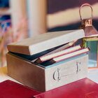 Porta Objetos Decor Moderno Cinza Em Courino M