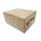 Porta Objetos Decor Moderno Cinza Em Courino M