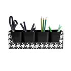 Porta Objetos Pied de Poule 4 Unidades Preto Dello