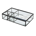 Porta objetos Retangular Preto Bancada 25 x 6 x 16 Oikos