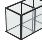 Porta objetos Retangular Preto Bancada 25 x 9 x 7 Oikos