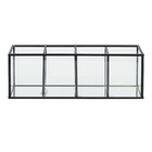 Porta objetos Retangular Preto Bancada 25 x 9 x 7 Oikos