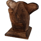 Porta Óculos Elefante Decorativo Em Madeira 3d