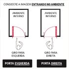 Porta Palheta Alumínio Branco 2.10 X 0.70 Linha 25 Lado:esque