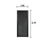 Porta Palheta Alumínio Preto 2.10 X 1.00  Lado Direito - Hale