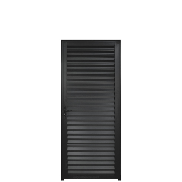 Porta Palheta Alumínio Preto 2.10 X 1.00 Lado Direito - Hale