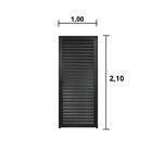 Porta Palheta Alumínio Preto 2.10 X 1.00 Lado Esquerdo - Hale