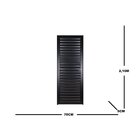 Porta Palheta Direita Ecosul 210x70cm Esquadrisul Preto