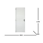 Porta Palheta Esquerda Ecosul 210x80cm Esquadrisul Branco