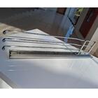 Porta Pano De Prato Triplo Aramado Aço Inox Suporte Toalha D