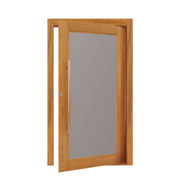 Porta Panoramica Sem Vidro Em Madeira Maciça Tauari Mapaf 102