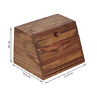 Porta Pão Acácia Bege com Tampa Oikos