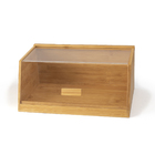 Porta Pao Bambu C Tamp Transp 35Cm Oikos