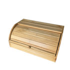Porta Pão E Bolo De Madeira Pinus Tampa Retrátil Para Mesa En