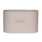 Porta Pão Em Aço Inoxidável Com Tampa Areia - 34x18x20cm