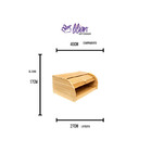 Porta Pao Em Bambu L40xp27xa17cm