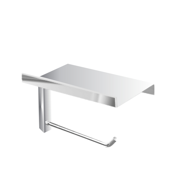 Porta Papel Em Aço Inox Com Suporte Para Acessórios 317vip