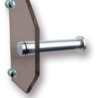 Porta Papel Higiênico 12x17,5 Cm - 8mm - Fume