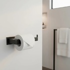 Porta Papel Higiênico [papeleira] Aço Inox 304 Preto Fosco [q