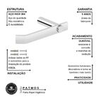 Porta Papel Higiênico Aço Inox Escovado Patmos