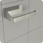 Porta Papel Higiênico Adesivo Colar Na Parede Inox Df