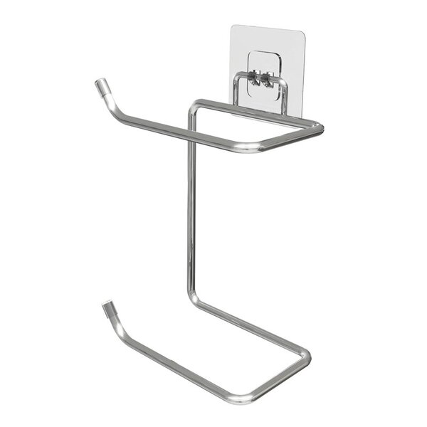 Porta Papel Higiênico Banheiro Para Dois Rolos Com Adesivo -