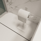 Porta Papel Higiênico Chão Papeleira Banheiro Lavabo Branca