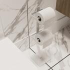 Porta Papel Higiênico Chão Papeleiro Lavabo Branco Duplo