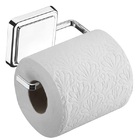 Porta Papel Higienico Com Adesivo Sem Furar Parede Aço Future