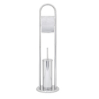 Porta Papel Higiênico Metal Simples com Escova Sanitária Cancun Sensea