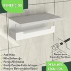 Porta Papel Higienico Com Suporte Para Celular Branco Elg