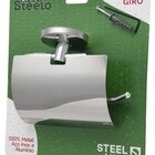 Porta Papel Higiênico Com Tampa De Inox Linha Steelo Acabamen