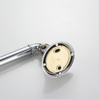 Porta Papel Higienico Cromado e Dourado Parede Banheiro