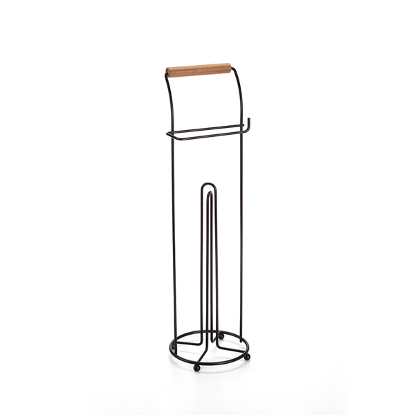 Porta Papel Higiênico de Chão Aço Black ECO Design Arthi