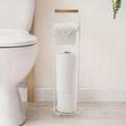 Porta Papel Higiênico de Chão Aço White ECO Design Arthi