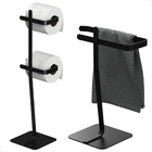 Porta Papel Higiênico De Chão E Porta Toalha Lavabo Oslo.d Pr