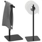 Porta Papel Higiênico De Chão Preto E Toalha Lavabo Nice