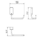 Porta Papel Higiênico de Metal Redondo Dot Docol